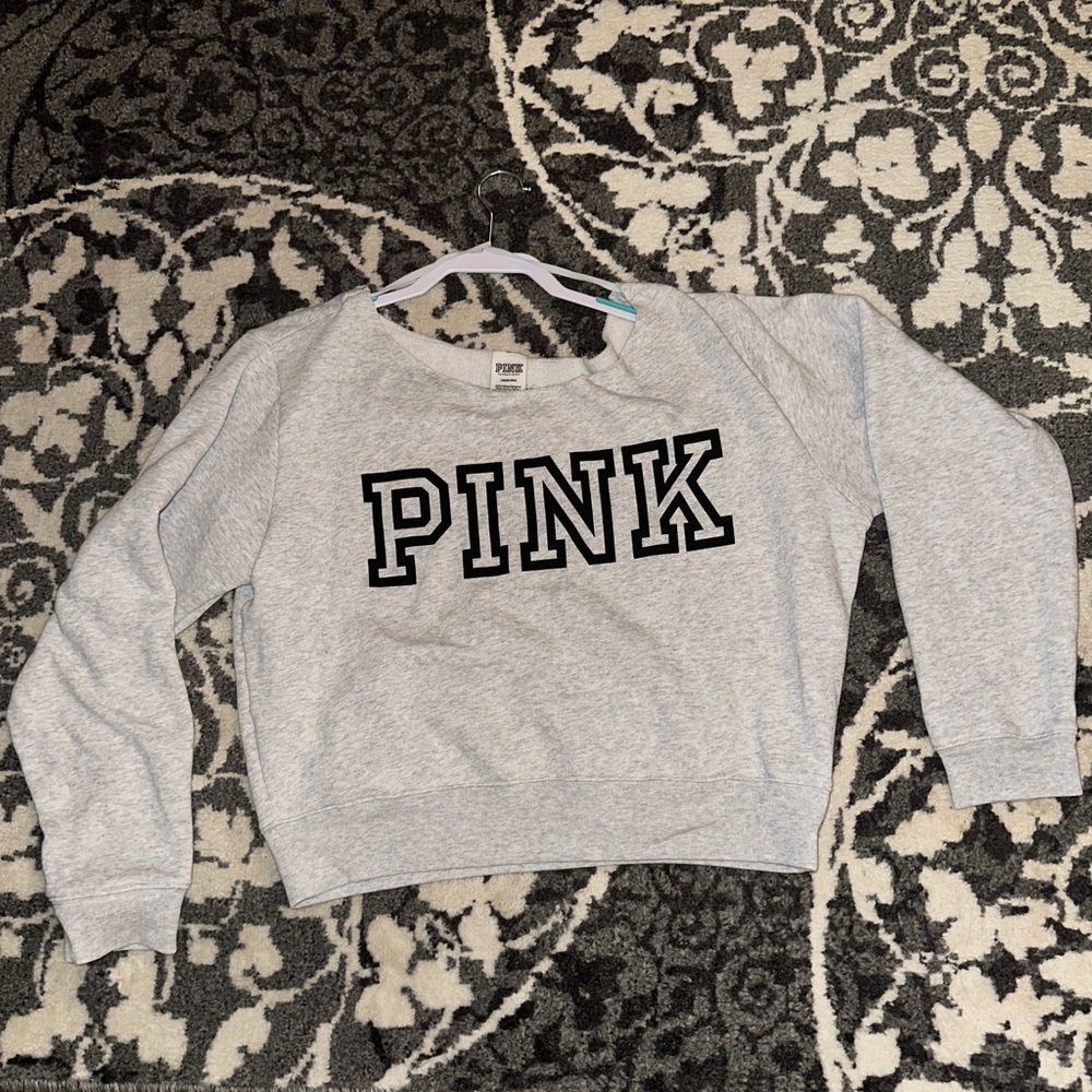 PINK Cropped Sweatshirt